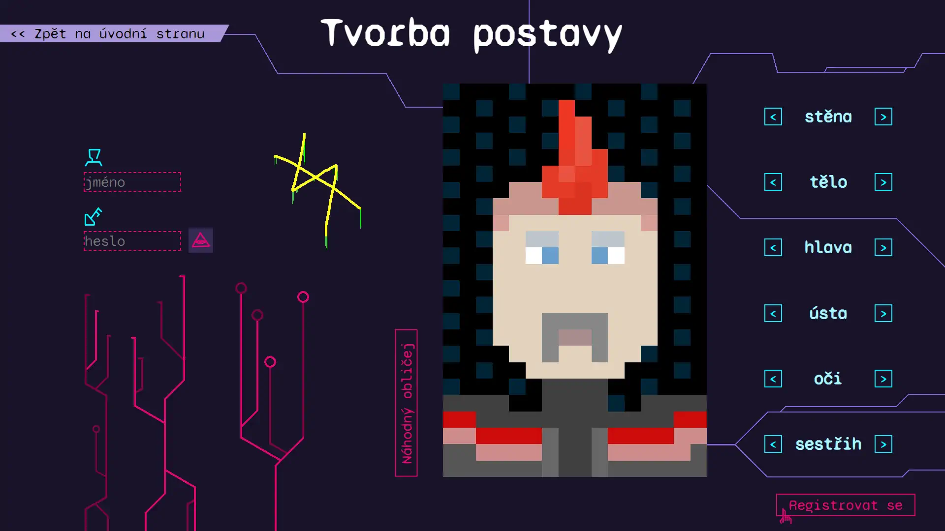 Snímek obrazovky ze hry Elita