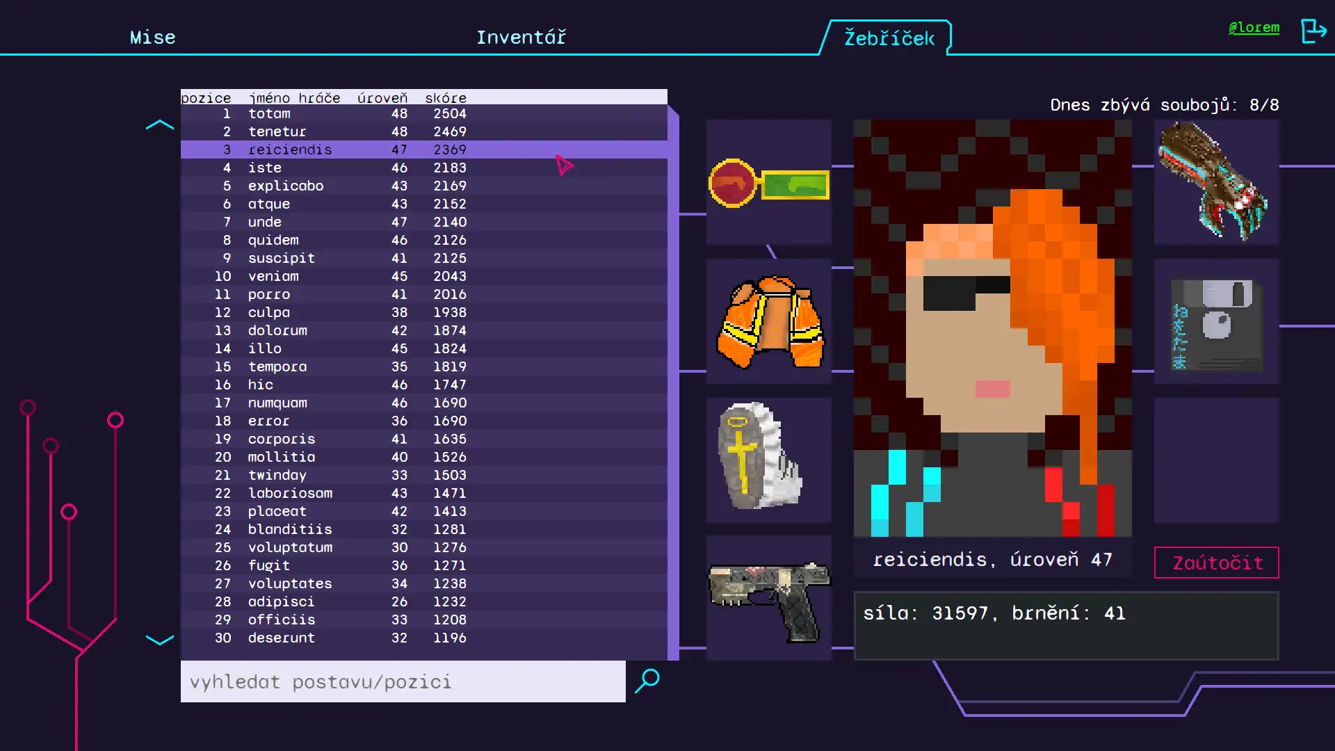 Snímek obrazovky ze hry Elita