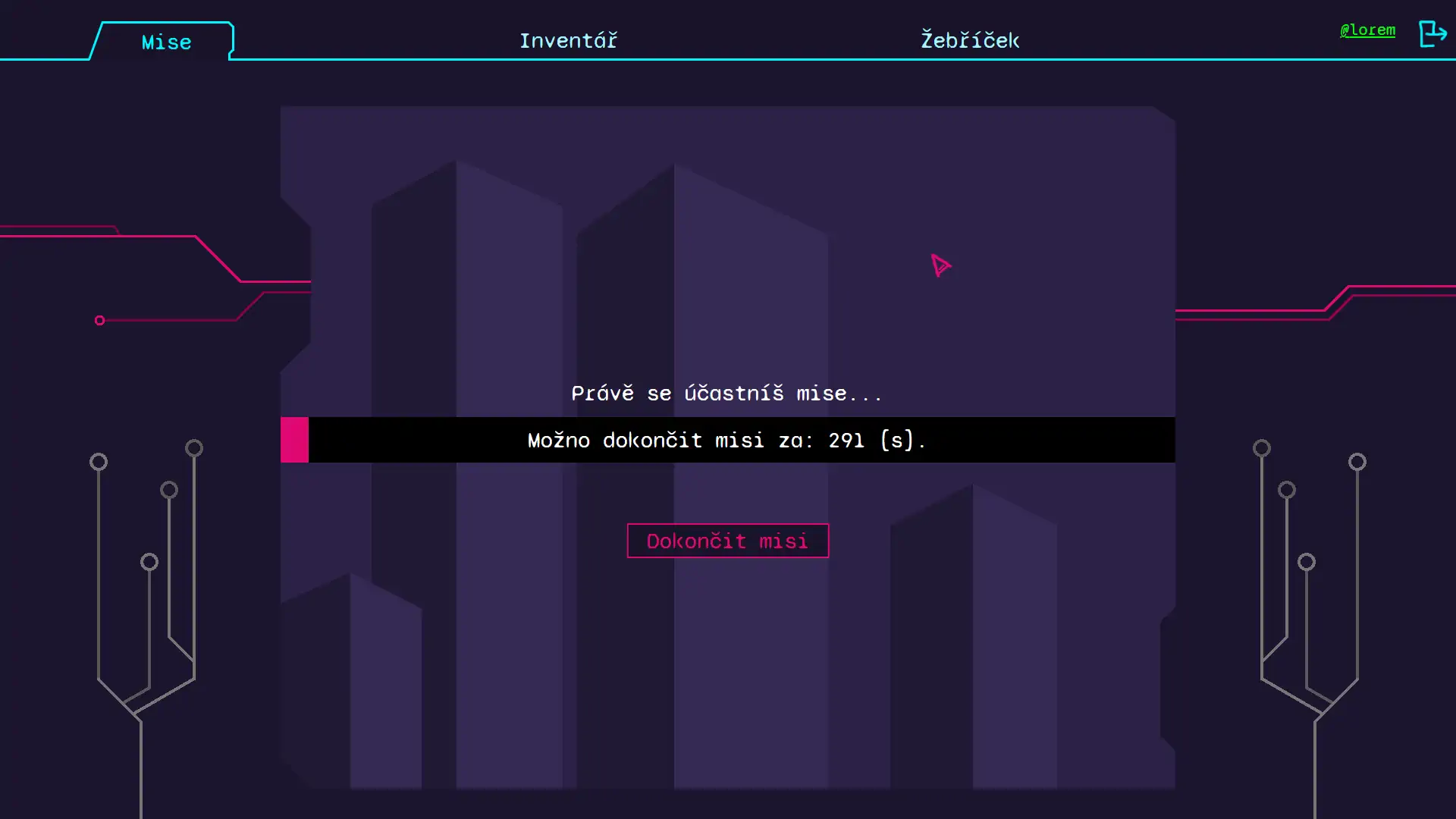 Snímek obrazovky ze hry Elita
